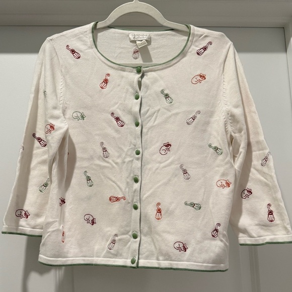 Christopher Banks size small cat sweater - Picture 1 of 4